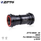 ZTTO BB30 30 мм, 4 подшипника, велосипедные нижние кронштейны, нажимная фиксация для шоссейных велосипедов, запчасти для шоссейных велосипедов, 30 мм, кривошипная система BB386