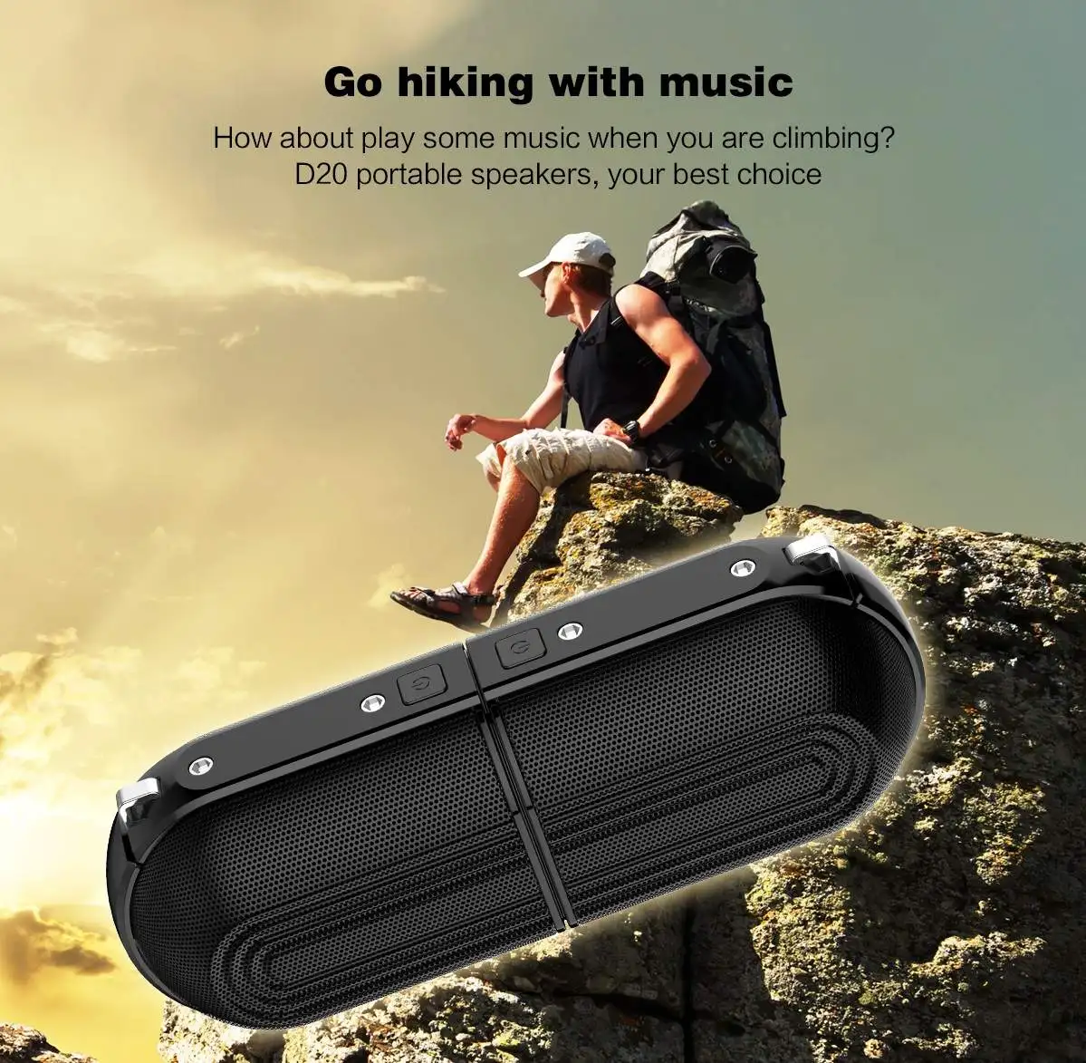 OVEVO 20 Вт большой мощности магнитный динамик bluetooth двойной динамик s Домашний Настольный стерео объемный HiFi Беспроводные динамики bluetooth