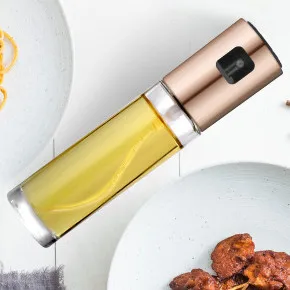 Розовый Anpro 1 шт. Кухня выпечки Стекло оливковое масло бутылка-спрей для масла масло с уксусом опрыскиватель Бутылка приправы соевый соус пустая бутылка для семейных праздников, вечеринок, салат - Цвет: Розовый
