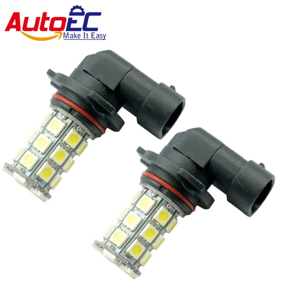 Автомобильные передние фары AutoEC 2 шт. smd 5050 H11 разъем 27 чипов светодиодные