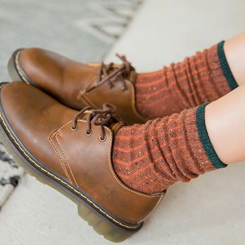 Новинка Осень зима 2018 женские носки цветные шерстяные Luokou|Носки| |