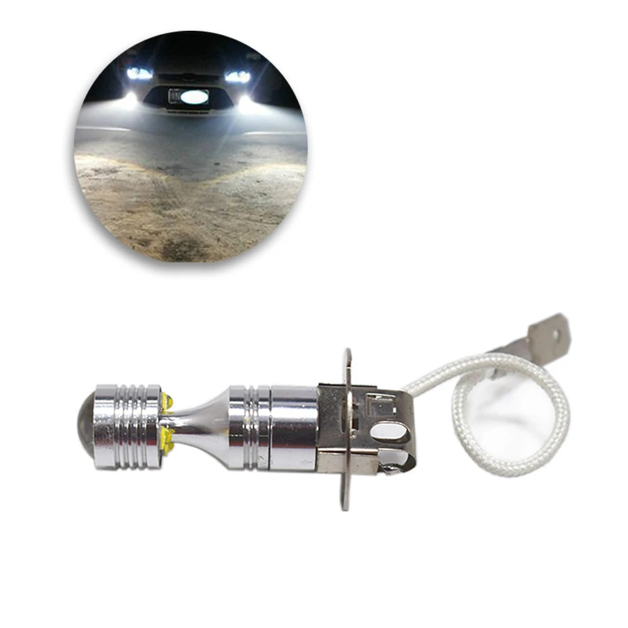 

2pcs High Power H3 LED Bulb 6000K LED Replacement Bulbs For Fog Lights Driving