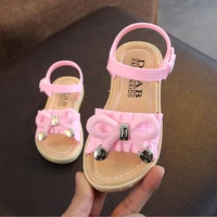 2019 summer new childrens korean version of the princess shoes in the big childrens shoes little girl baby sandals slippers