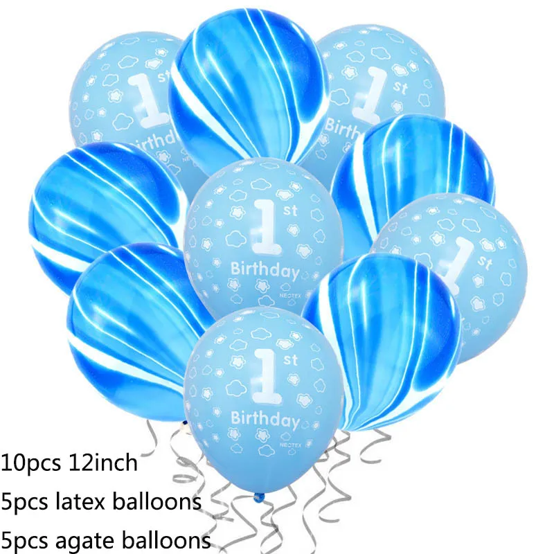 12 дюймов с днем рождения 1 год для маленьких мальчиков вечерние поставки одежды