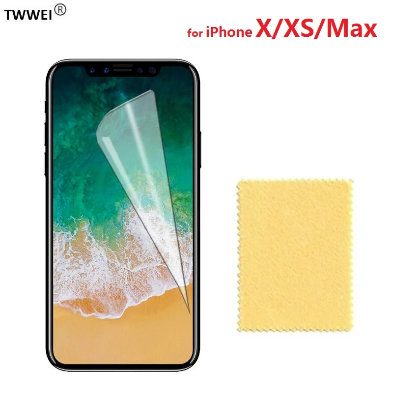 Глянцевый прозрачный ЖК экран протектор для iPhone XS Max X защитная пленка на