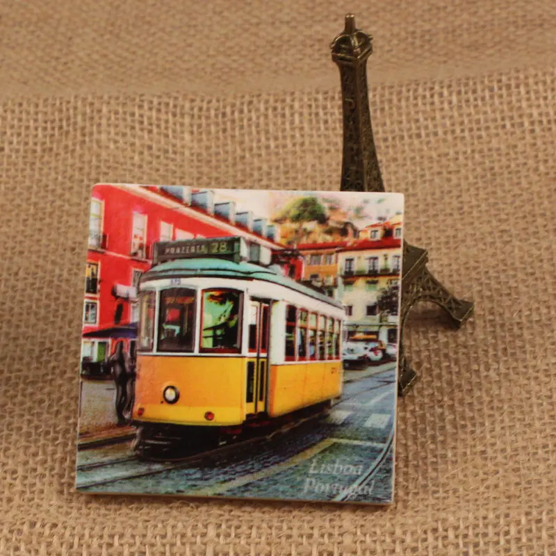 Магниты на холодильник для автобусов Lisboa из смолы | Дом и сад