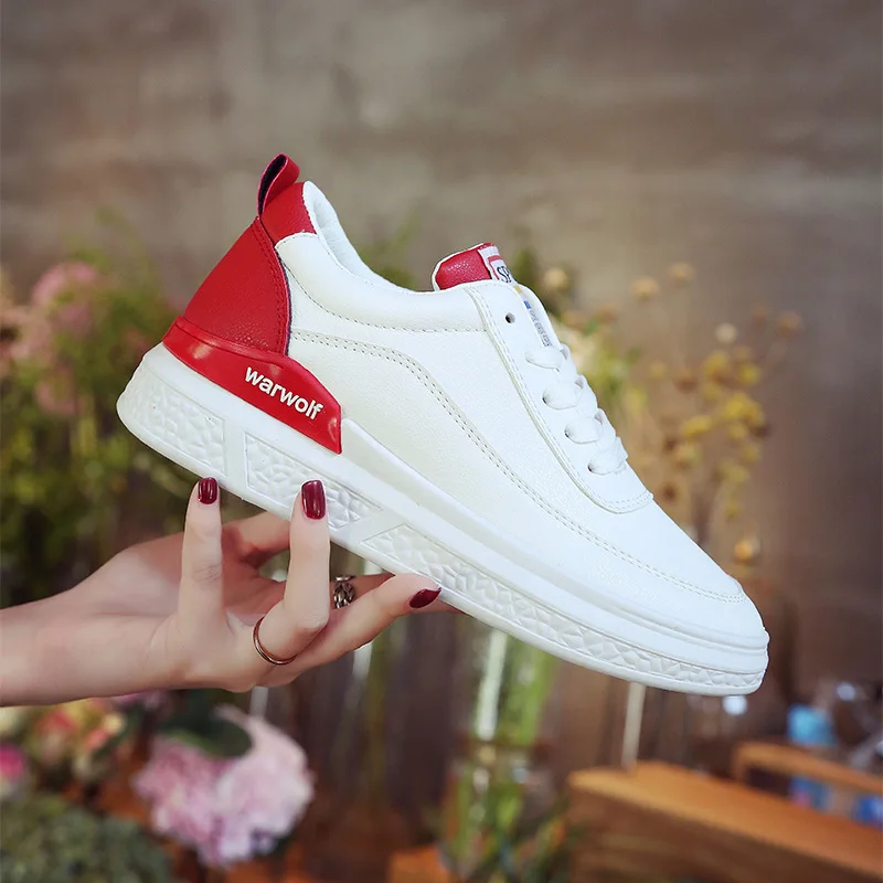 2017 г. Новая Осенняя женская спортивная обувь для улицы из искусственной кожи