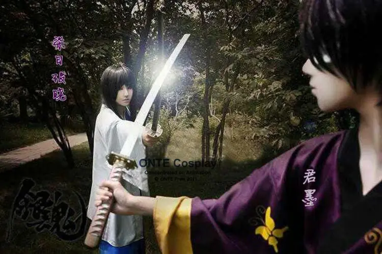 Новинка 2016 костюмы для косплея Takasugi Shinsuke кимоно Аниме Gintama банный халат