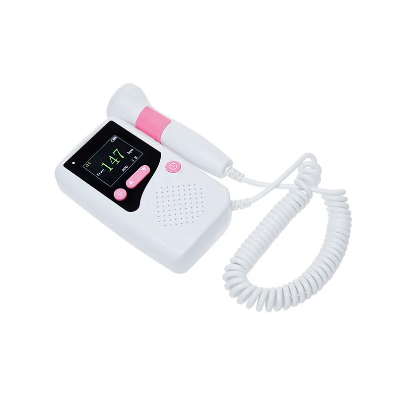 H7 фетальный Doppler большой Цвет Экран пренатальный датчик для отслеживания плода воспроизведение с помощью запоминающего кабель для записи