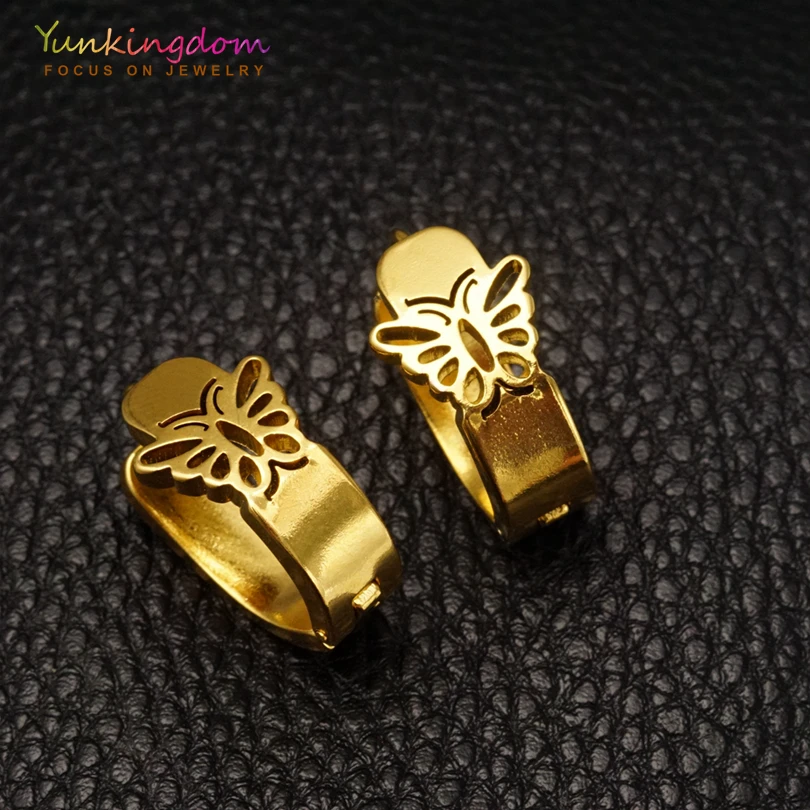 Женские серьги-кольца с кристаллами из нержавеющей стали | Украшения и