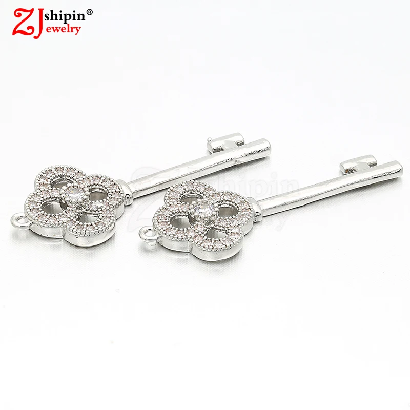 2018 поп Ключ Кулон CZ Циркон микро инкрустированные ювелирные аксессуары для