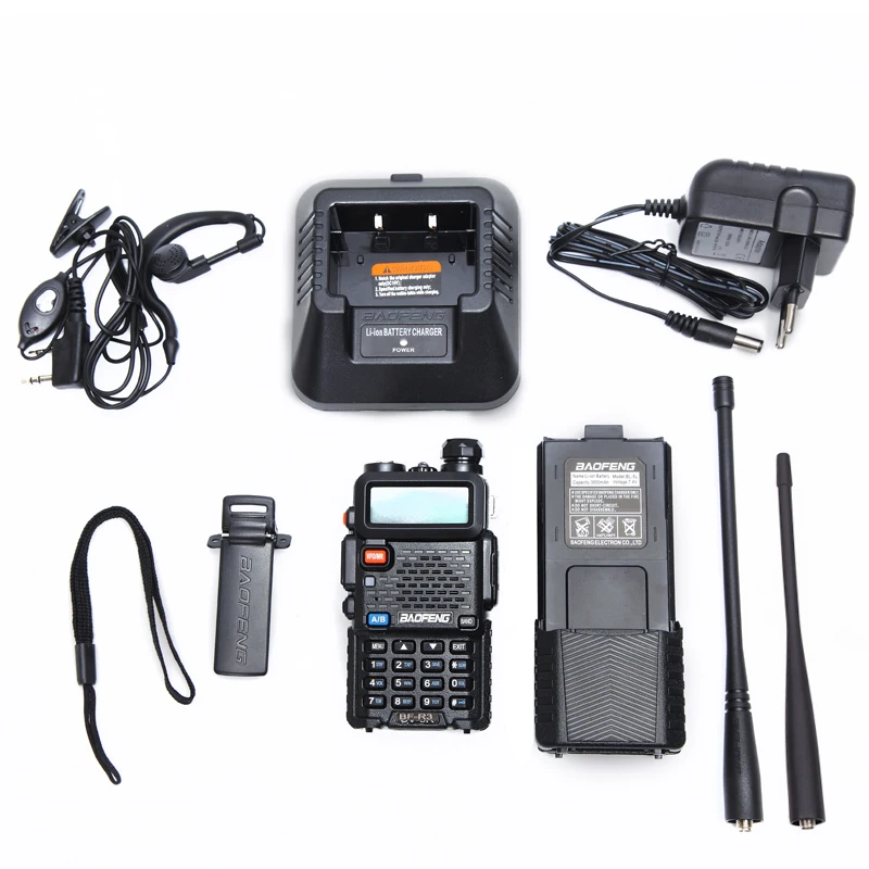 BaoFeng BF-R3 трехдиапазонный 136-174/220-260/400-520 МГц с 2 антеннами 3800 мАч батарея Amatuer портативный UV-5R рация