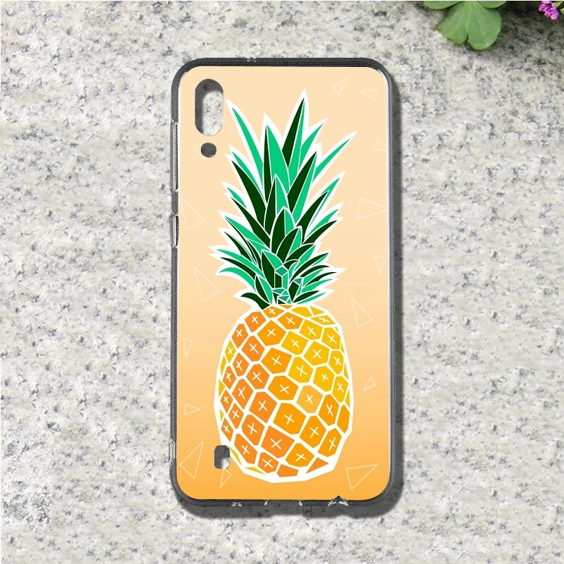 Ананас мягкий TPU мобильный чехол для телефона samsung Galaxy S3 S4 S5 S6 S7 S8 S9 S10 mini edge Plus сзади