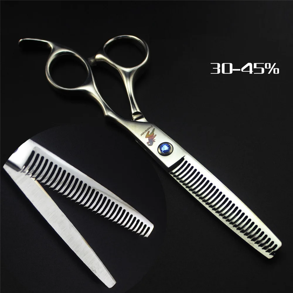 Antler Teeth 6,0 дюймовые ножницы для ухода за питомцем и кошкой, Профессиональные парикмахерские ножницы, акула/рога/зубчатое лезвие, 18%-60 - Цвет: Antler Teeth