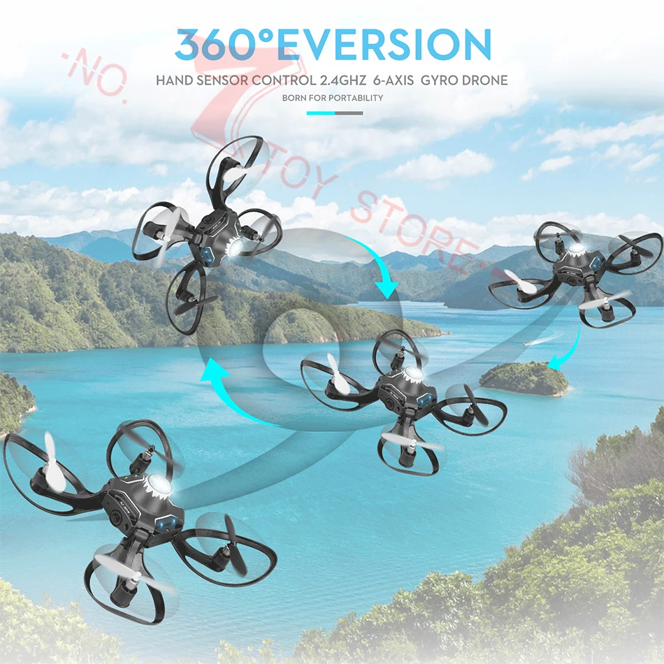 Перчатки управления вертолет мини волшебный Дрон камера wifi FPV датчик жестов складной Квадрокоптер самолет Микро Карманный Дрон игрушка