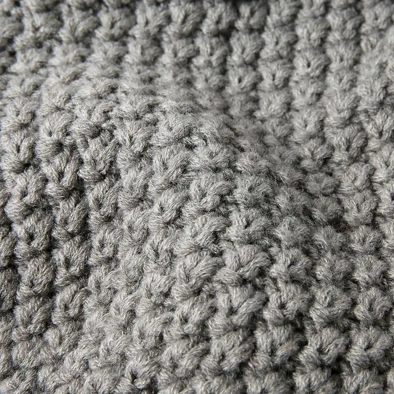 Модная зимняя теплая вязаная шапка Женская плетеная с помпоном вязаные шапки