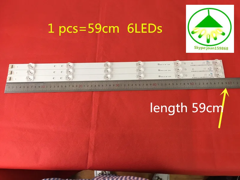 3 шт.(2* A, 1* B) для LG 32 дюйма LG INNOTEK DRT 3,0 3"-A/B Тип 6916L 1974A 1975A 2223A 2224A 6920L-0419D 0418D 590 мм 6 светодиодов
