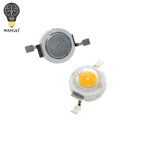 Светодиодные лампы высокой мощности WAVGAT, 1 Вт, белый, теплый белый, красный, геррн, синий, RGB, 3,2 мА, 3,4-в,-лм, 30 мил