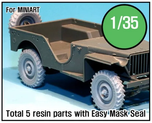 5 шт./лот масштаб 1/35 WW2 США шины для джипа (без транспортных средств) Миниатюрные