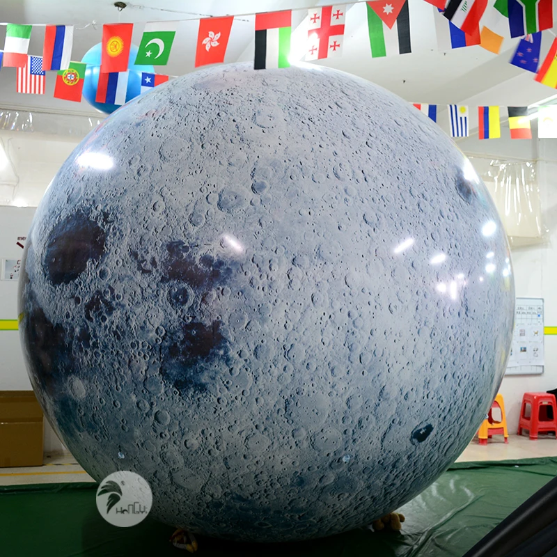 Надувной шар в форме Луны со светодиодный светильник | Дом и сад