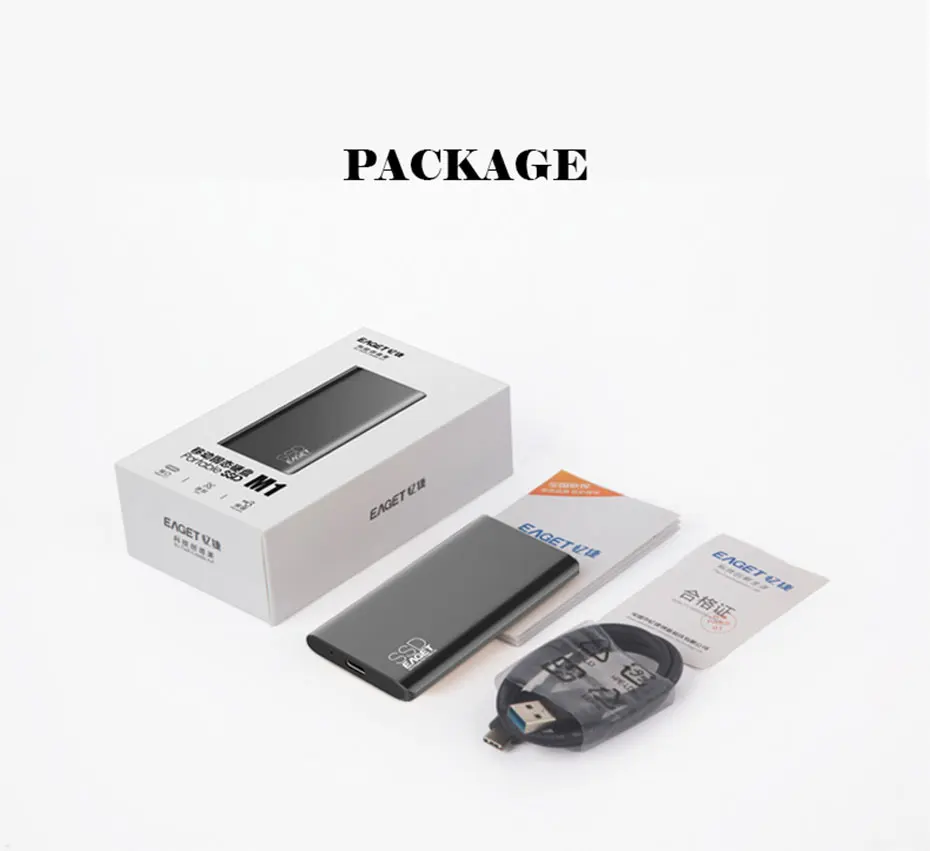 EAGET M1 Новое поступление Портативный SSD USB 3,0 128 ГБ 256 512 1 ТБ внешний твердотельный накопитель лучший подарок для бизнесменов