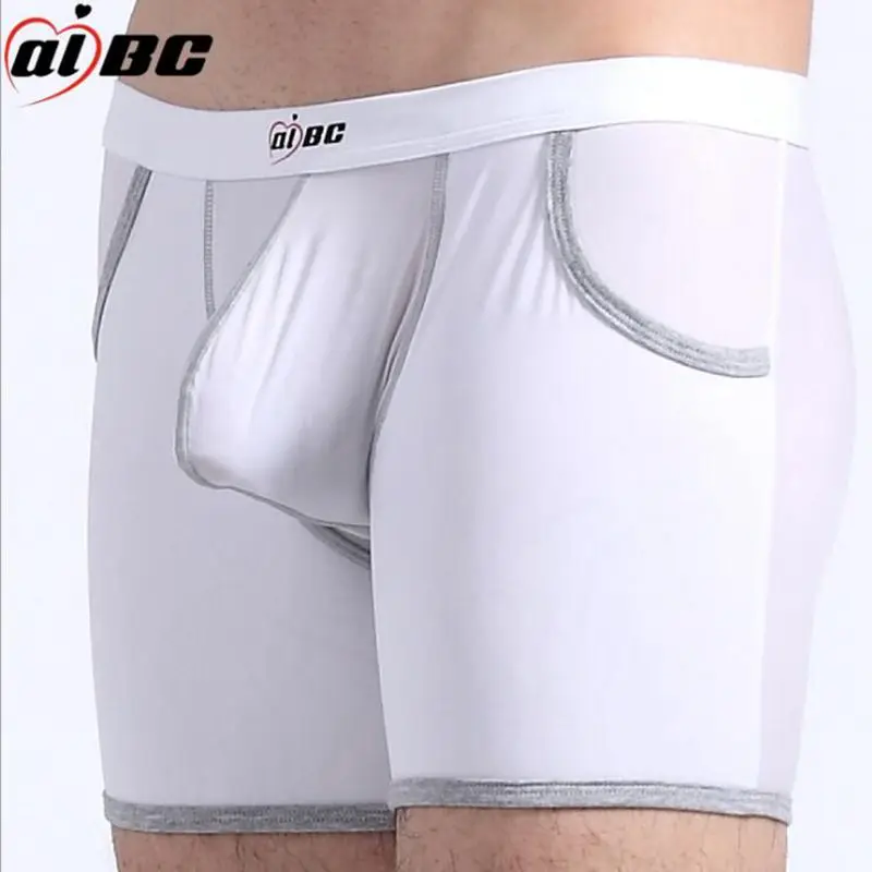 Боксеры AIBC мужские из вискозы свободные крутые короткие эластичные ультратонкие