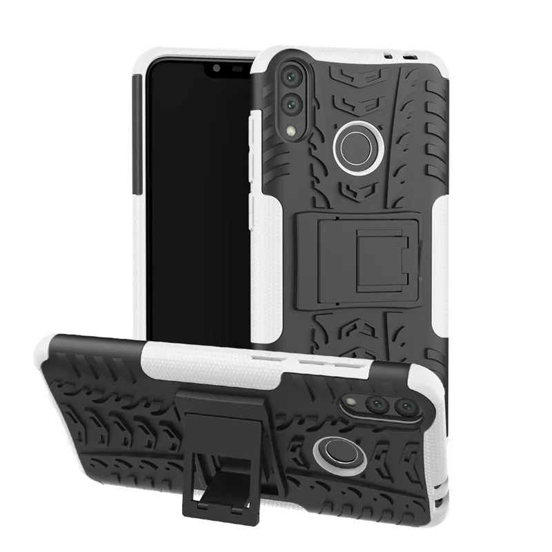 white Чехол для Huawei Honor 8C 8X 7A 7C 7X8 9 10 Lite 5A 5C 5X 6X Y5 Y6 Y7 Prime Y9 Nova 2i 3i противоударный чехол для телефона повышенной прочности с протекторным рисунком и крышка - Цвет: white
