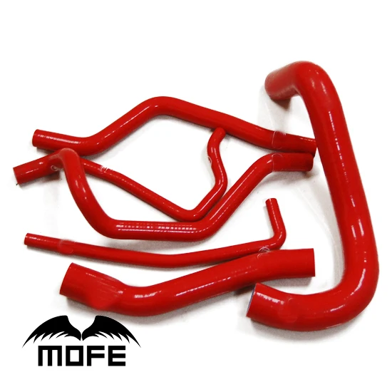 Комплект шлангов нагревателя Mofe 6 шт. Красный силиконовый шланг радиатора