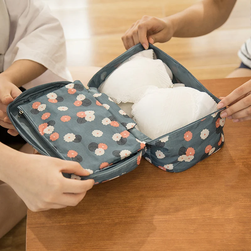 7 видов цветов модные женские сумки для макияжа косметички дорожные портативное