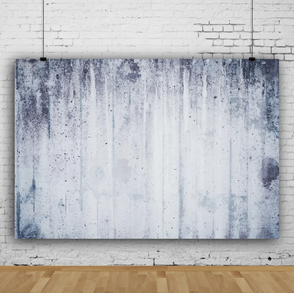 Laeacco Gray White Cement Wall Wooden Board Fade Color Grunge Baby Portrait Photo Backdrops Photographic Background Studio | Электроника