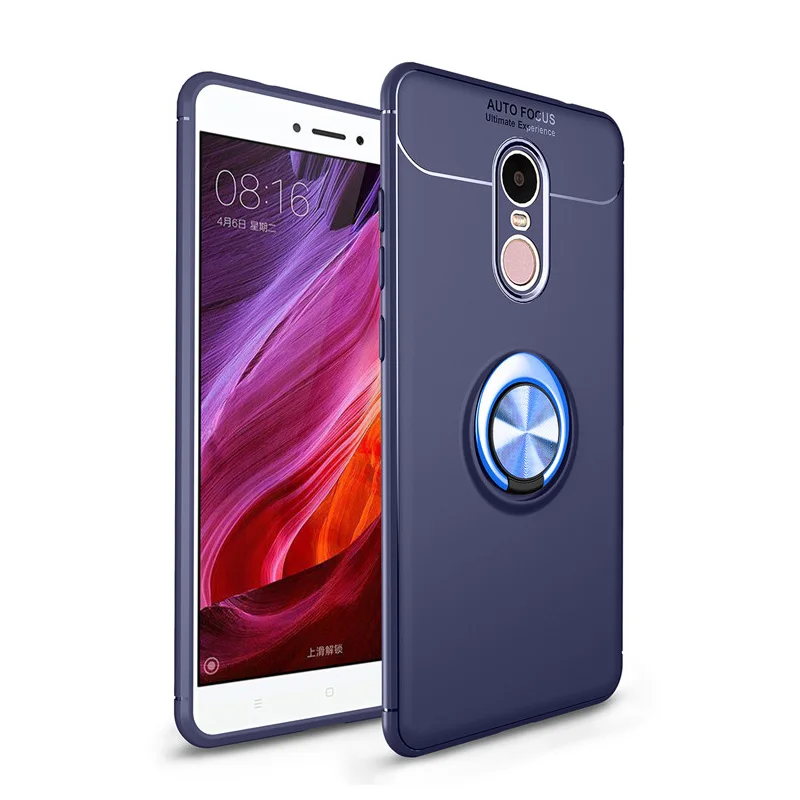 Роскошный чехол SMILYOU с магнитным кольцом и подставкой для Xiaomi Redmi 4x Note 4 полным