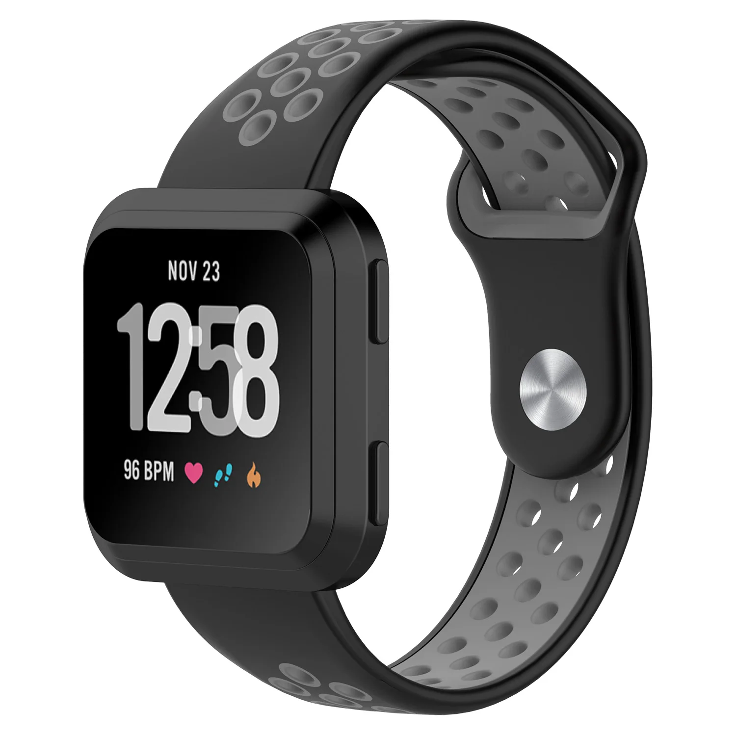 Ремешок для Fitbit Versa силиконовый регулируемый двойной цветной ремешок Lite Браслет