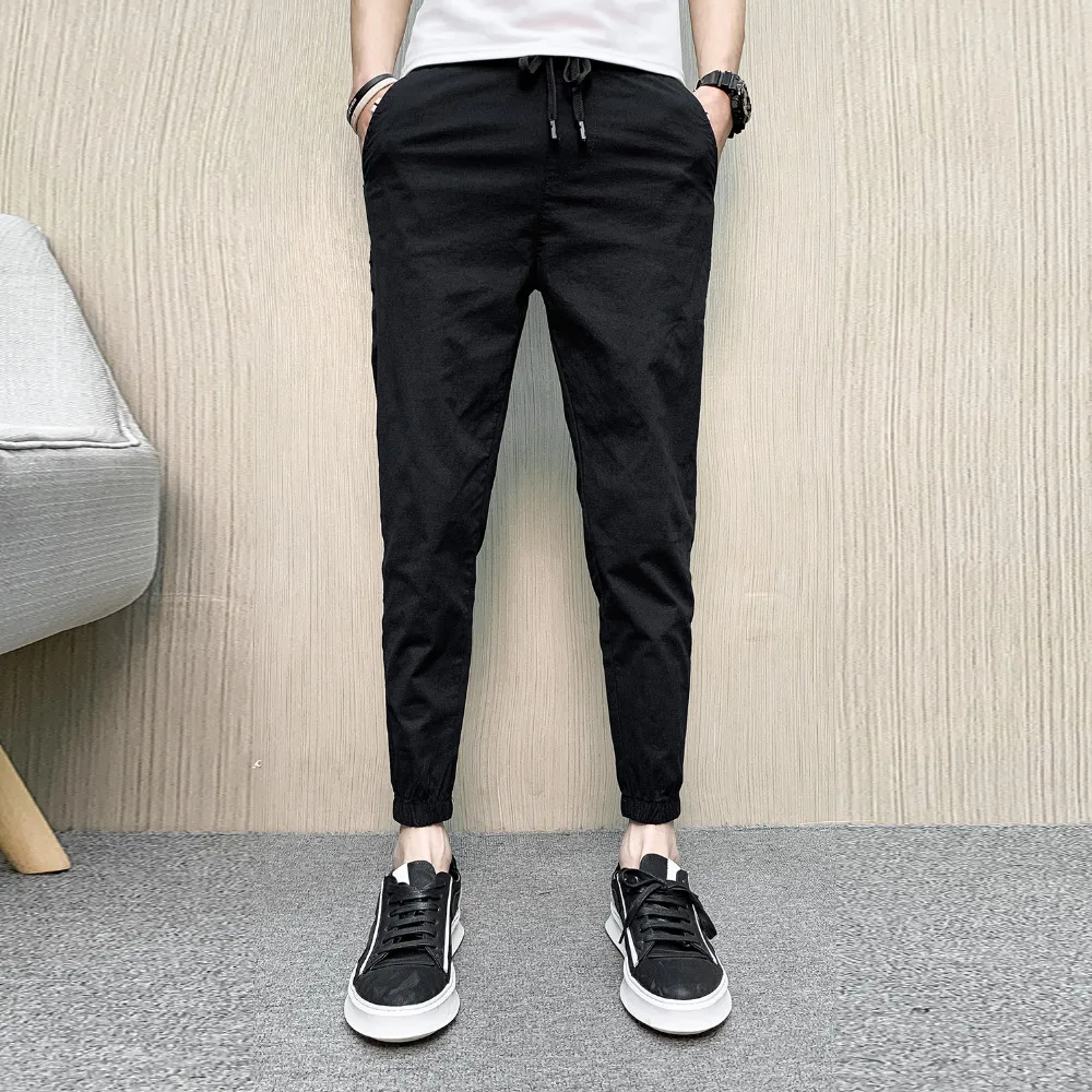 Весенние Брюки мужские брендовые новые 2019 уличные повседневные брюки летние