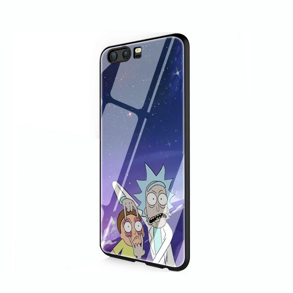 G4 Забавный чехол Рик и Морти из закаленного стекла для huawei P10 P20 P30 mate 20 Honor 9 10 Lite Pro 7A 8X P Smart - Цвет: G4