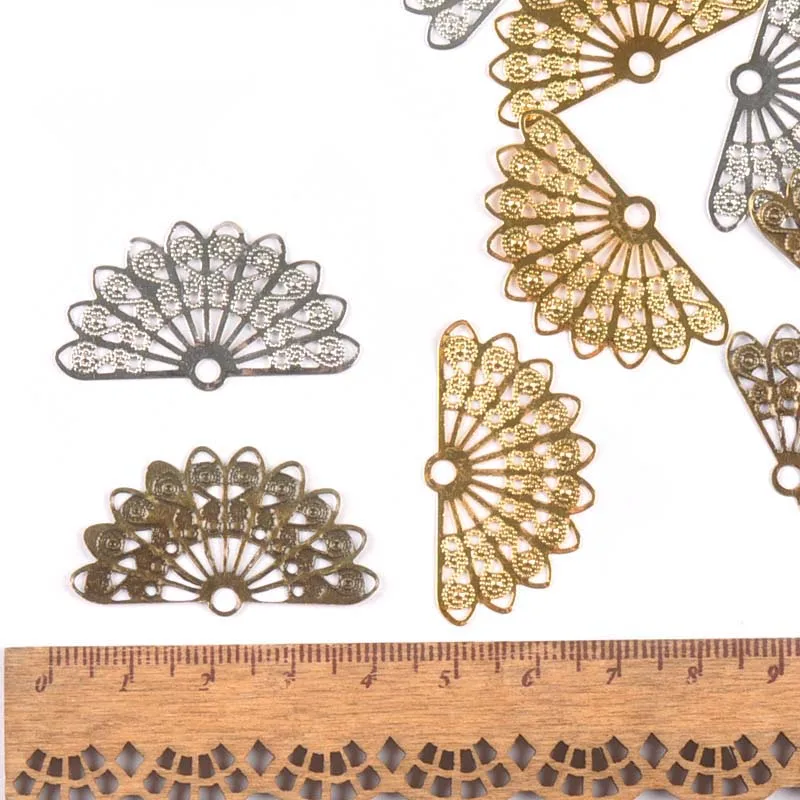 20 шт. коннектор металлические украшения цветок филигранные обертывания