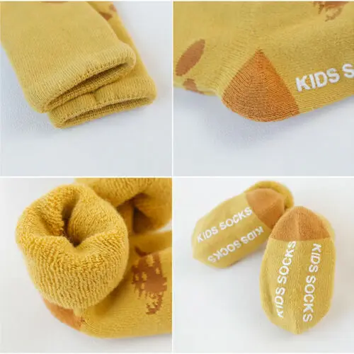 3 пары носки для маленьких мальчиков хлопковые девочек теплые новорожденных и