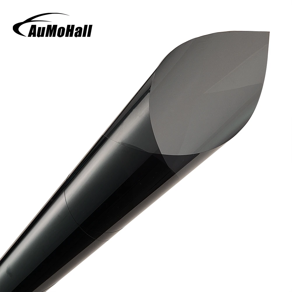 AuMoHall 50*300 см тонированная пленка на окна автомобиля, боковое окно VLT 22%, 2 слоя, авто дом, коммерческая Солнечная защита