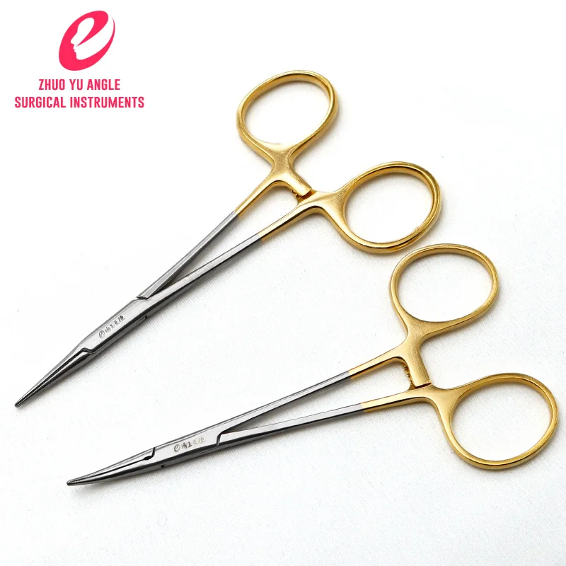 Щипцы гемостатические из нержавеющей стали прямые/Угловые инструмент для