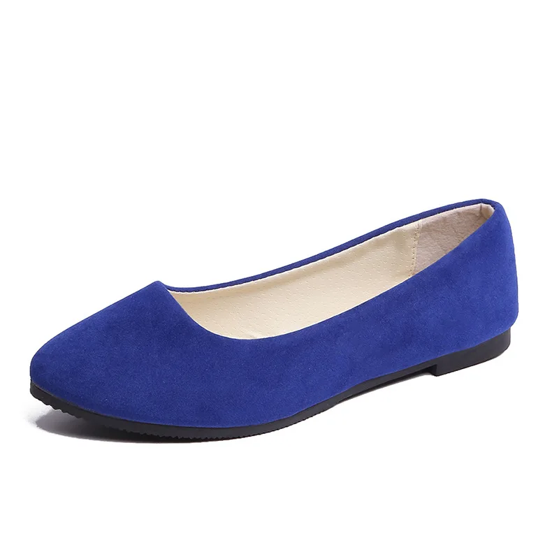 Royal blue Большие размеры 35-43; женская обувь; весенняя обувь ярких цветов; женская повседневная обувь без застежки на плоской подошве; женские туфли; осенние лоферы; zapatos de mujer - Цвет: Royal blue