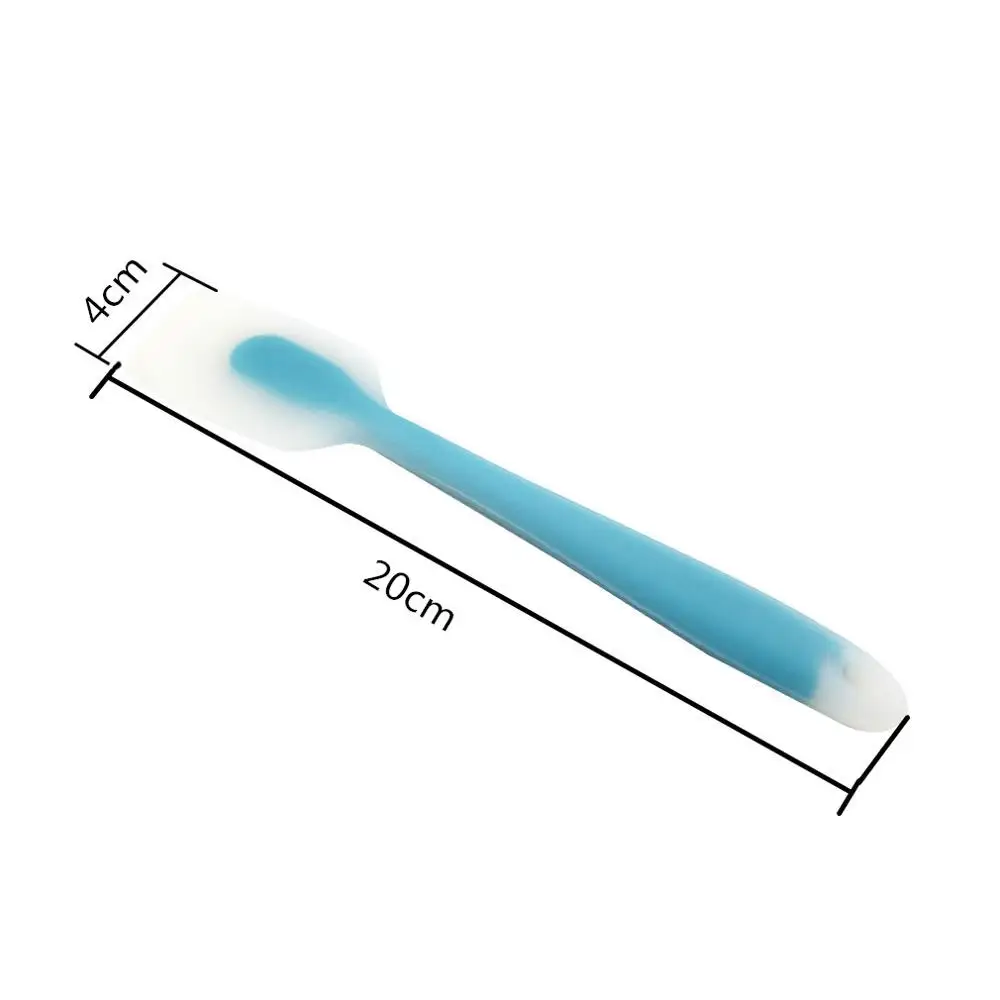 Small(Blue) Кухонные инструменты для выпечки, силиконовые лопатки для хлеба и кондитерских изделий, Миксер для крема, скребок для выпечки торта - Цвет: Small(Blue)
