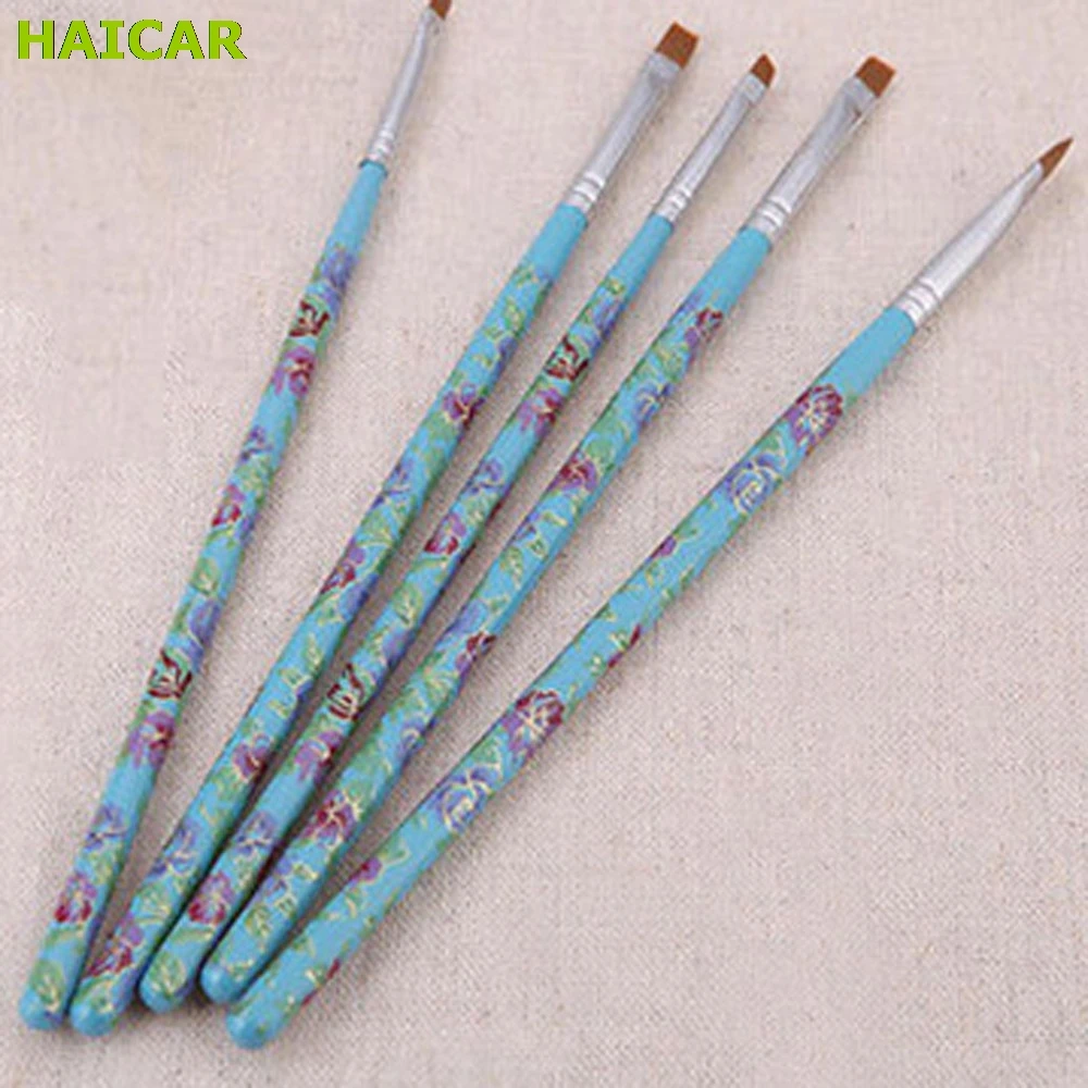 Y 5 шт./упак. 2-полосная ручка для ногтей акриловый УФ гель Dting щетка создания