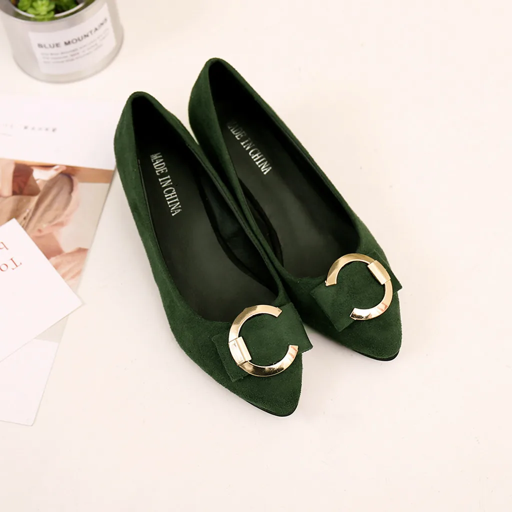 Офисная Женская обувь из органической кожи флока на высоком каблуке Модельные