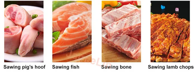 JamieLin Высокая емкость Коммерческая пила для мяса ленточная машина резки