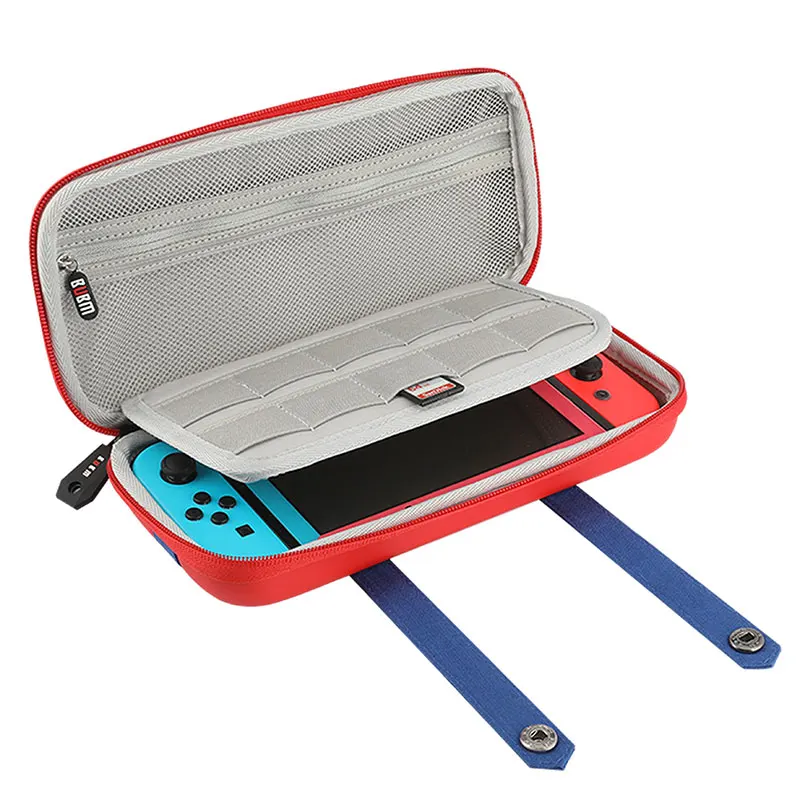 BUBM жесткий защитный чехол для консоли nintendo Switch с 10 Держатель игровой карты, с функцией подставки для путешествий