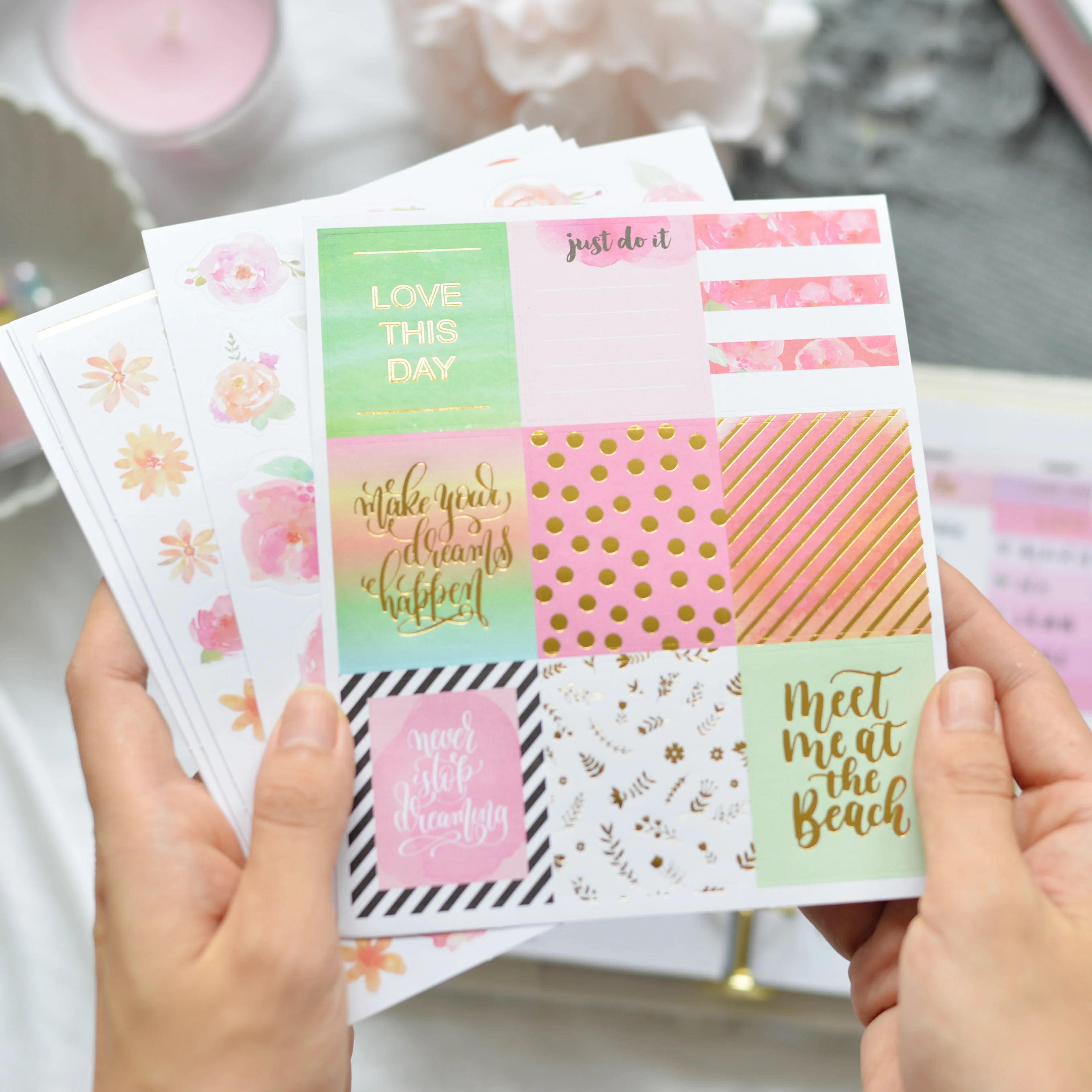 8 шт Цветы Наклейки Ephemera самоклеящаяся Happy planner крафт-стикеры Скрапбукинг потрите на пуля бумага для журнала наклейки