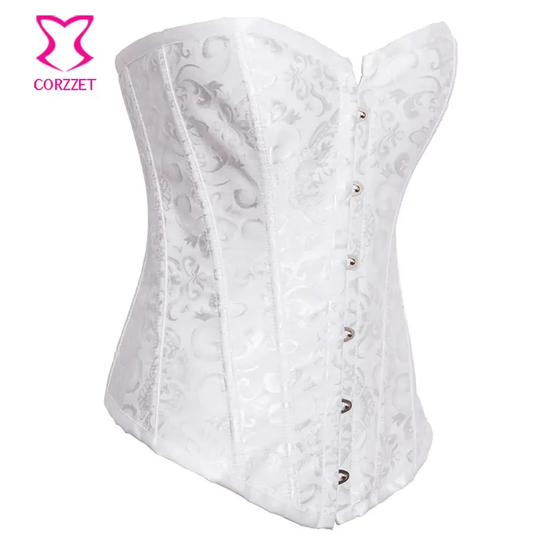 Корсет для невесты Corzzet белое свадебное нижнее белье женские корсеты сексуальный