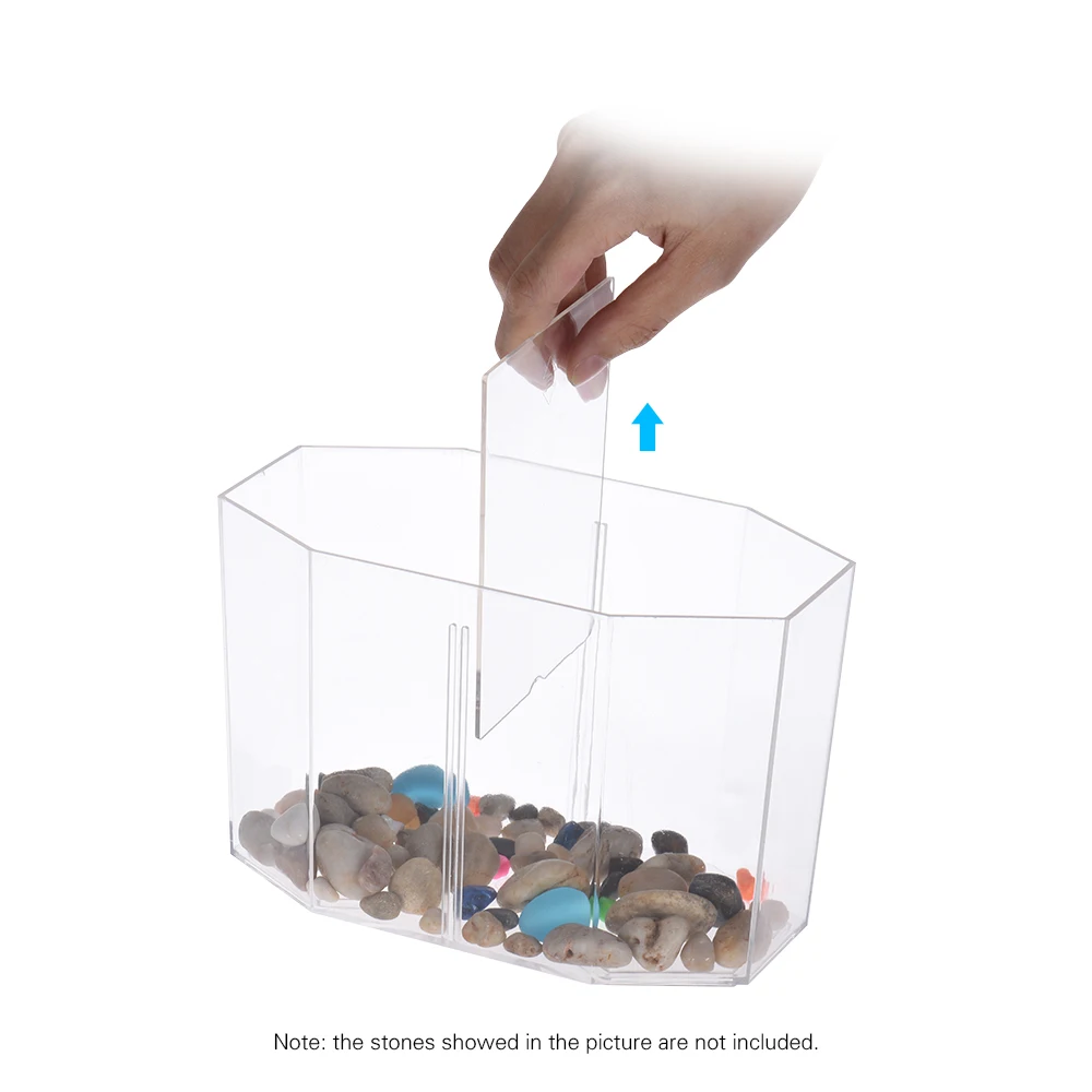 Аквариумный мини аквариум Настольный Betta Box сборщик дом с разделителем