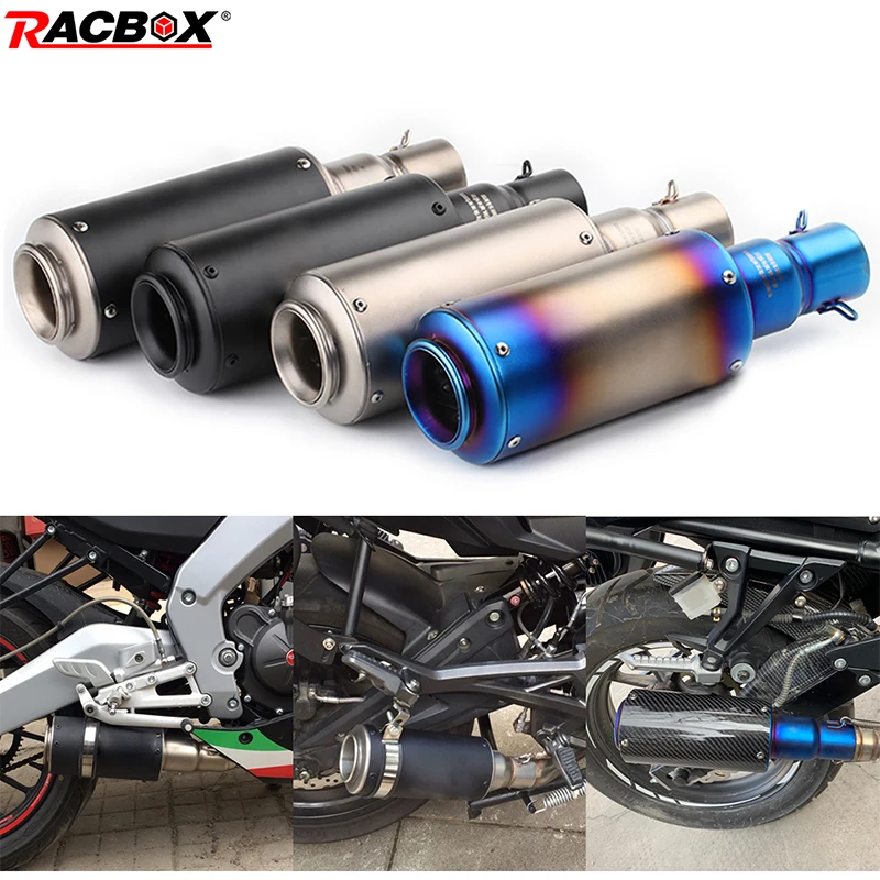Универсальная выхлопная мотоциклетная труба глушителя Silenciador Escape Moto с DB Killer из