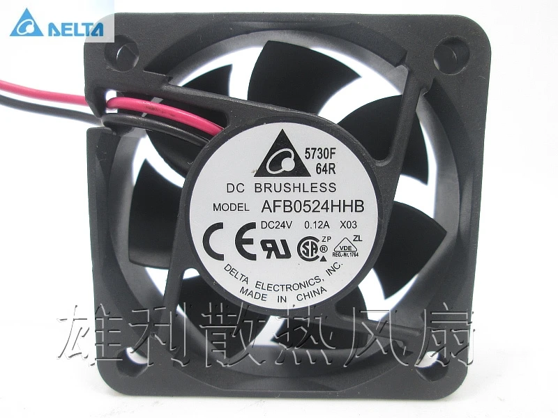 Оригинальный Для delta AFB0524HHB 24V 0.12A 5015 см 5 инвертор Охлаждающий вентилятор|cooling fan|5cm