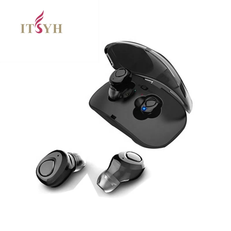 Беспроводные наушники bluetooth с функцией TWS. Маленькие спортивные зарядным
